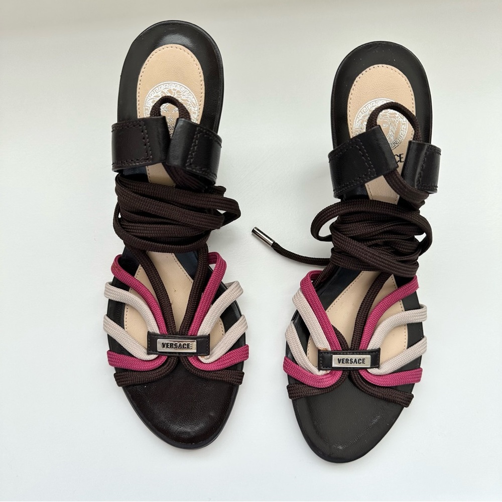 Vintage Versace Strappy Heels